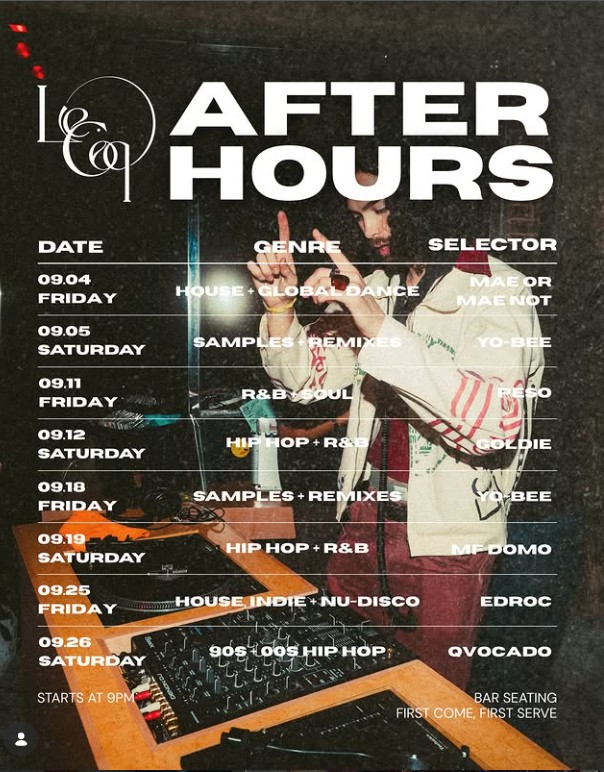 Le Coq After Hours: Samples + Remixes