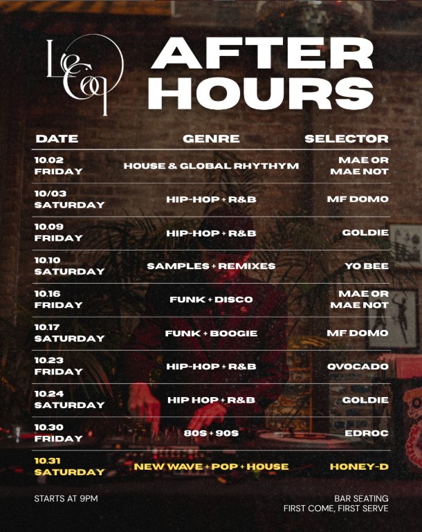 Le Coq After Hours with Edroc